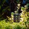 Glitzhome® Metal Cutout Pattern Solar Powered Lanterns, 2ct.